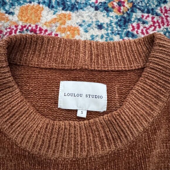 LOULOU DE SAISON Rava silk-chenille sweater Size Small NWT - Picture 3 of 7